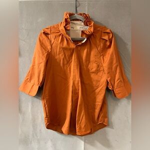 KMJ Bontina blouse burnt orange
